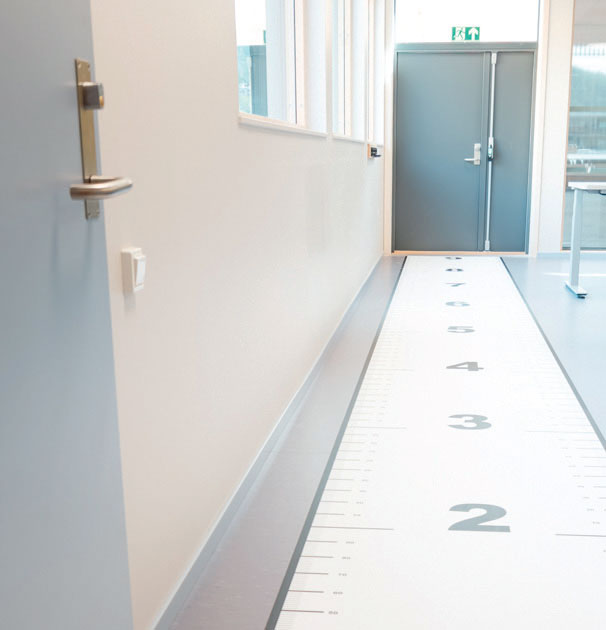 Gangareal i den nye Steinkjer skole