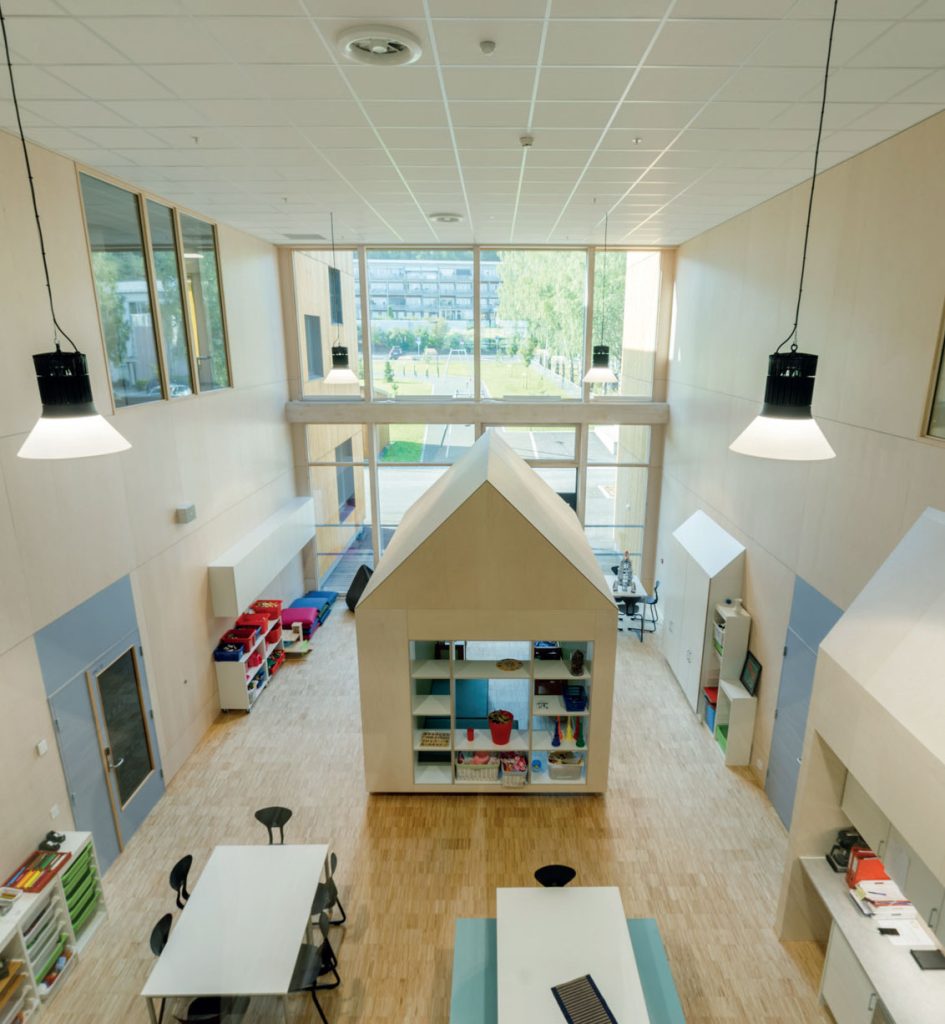 Oversikt over innemiljøet i den nye Steinkjer skole